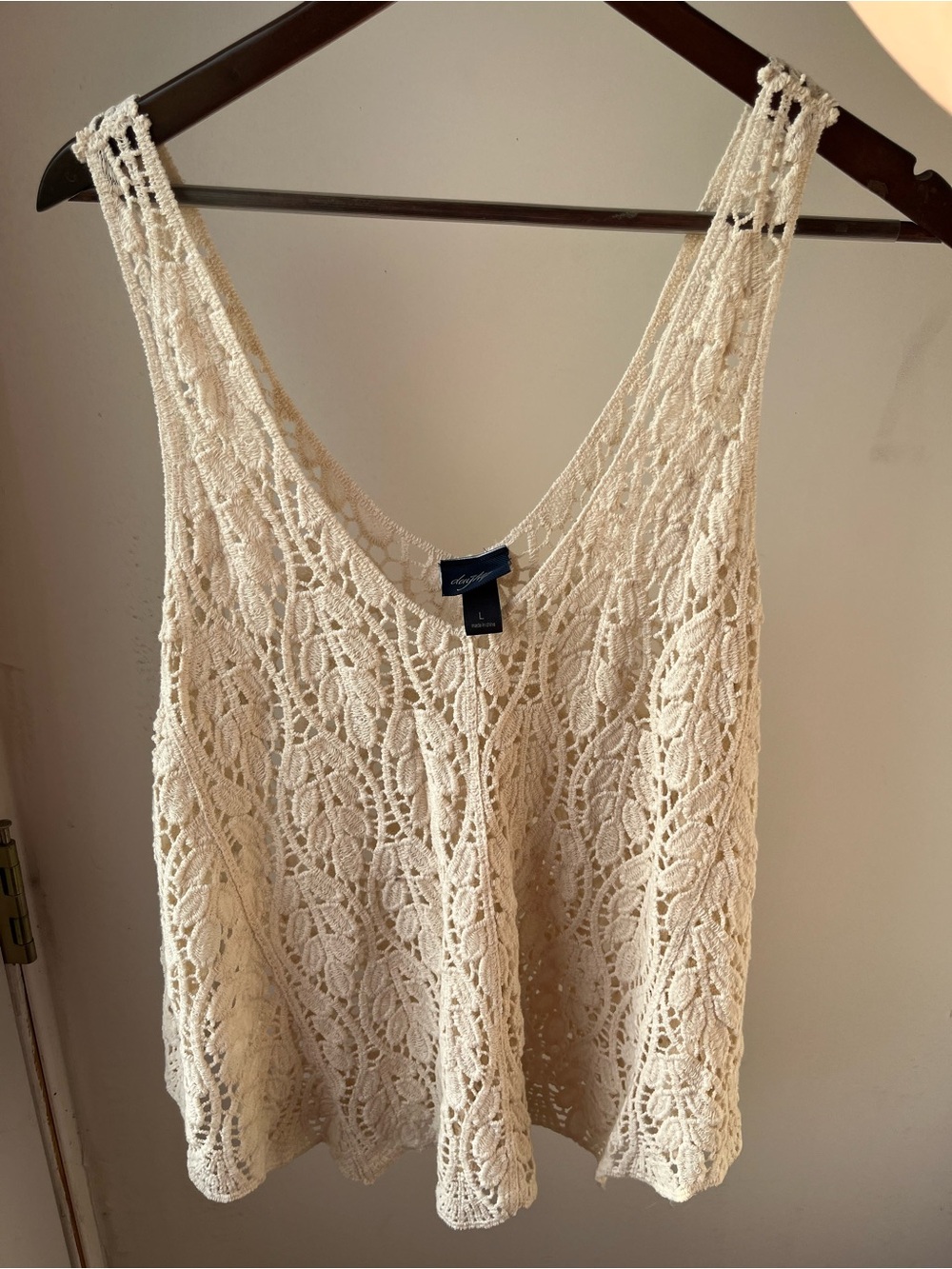 Daytrip Crochet Tank Top-Size Large, Boho, CottageCore, Festival